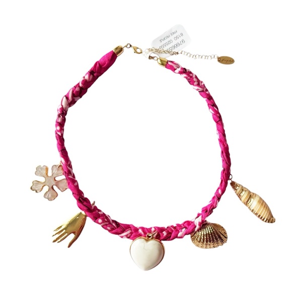 Free People Serafina Sky Charm Necklace in Pink | NWT - Picture 2 of 5